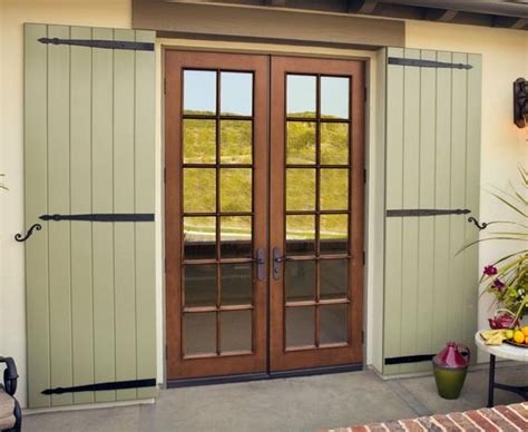 Fiberglass french doors exterior | Hawk Haven