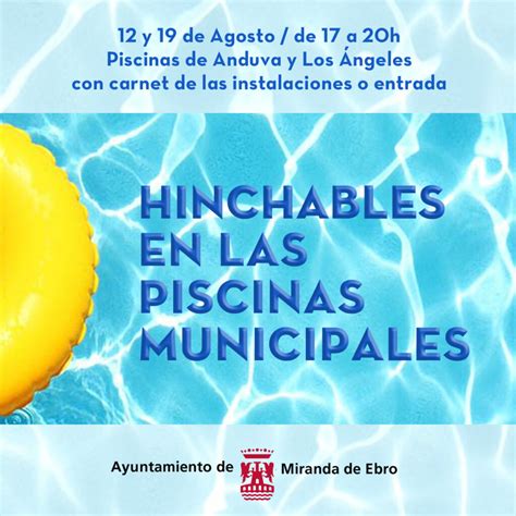 Hinchables En Las Piscinas Municipales Ayuntamiento De Miranda De Ebro