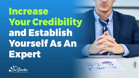 Increase Your Credibility And Establish Yourself As An Expert Youtube