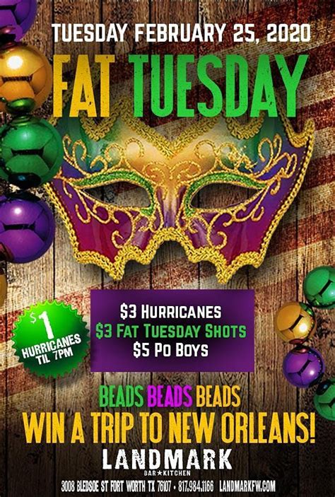 Biggest Fat Tuesday Party In Fort Worth Fat Tuesday Fat Tuesday