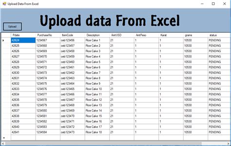 Excel Datagridview