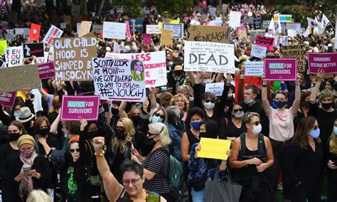 Miles De Australianas Protestan Contra La Violencia Hacia Las Mujeres