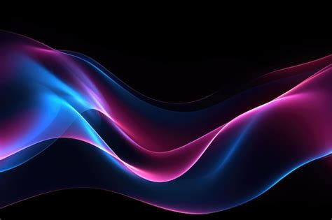 Premium AI Image | A blue and pink abstract background with a black ...