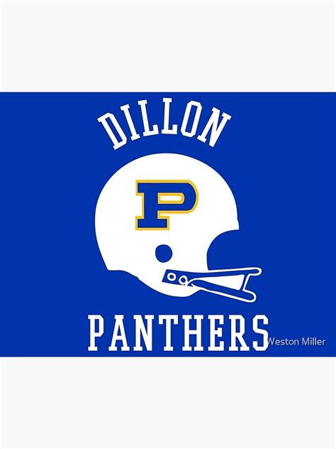 Dillon Panthers Football Poster By Justinwmiller Redbubble