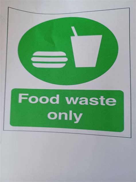 Food Waste Recycling Bin Sticker Waterproof Vinyl Suitable for - Etsy