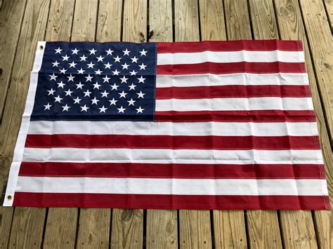 Heavy Duty Nylon Embroidered American Flags Rebel Nation