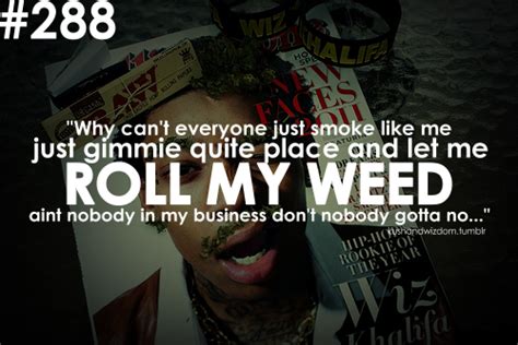 Wiz Khalifa Smoking Weed Quotes Quotesgram