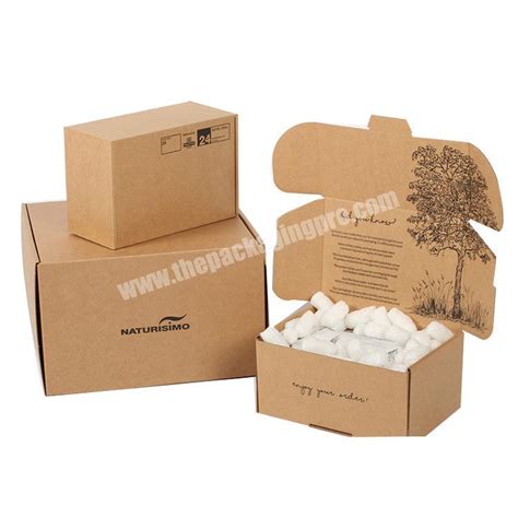 Eco Friendly Packaging Kraft Box Craft Paper Shipping Package Boxes