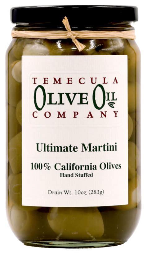 Olives Ultimate Martini Temecula Olive Oil Company