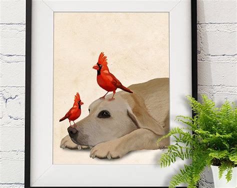 Yellow Labrador Retriever Art Print Yellow Lab Print Yellow Etsy