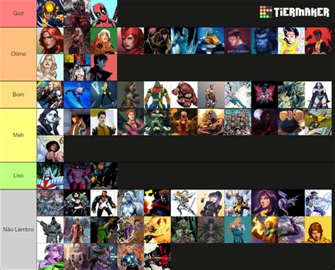 X Men 70 Mutants Tier List Community Rankings Tiermaker