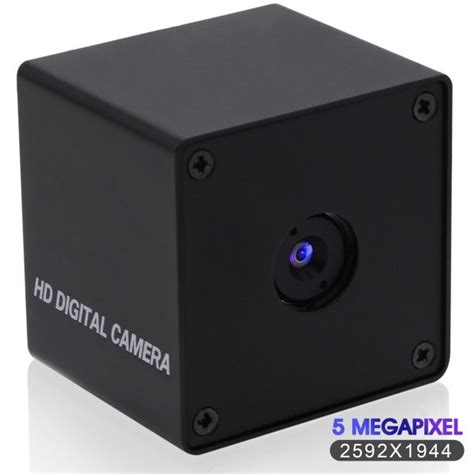 ELP 2592x1944 HD 5mp OV5640 Autofocus Mini Box USB Camera With 60