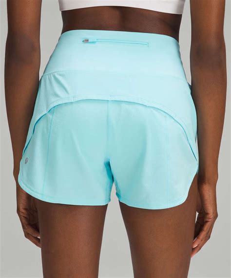 Lululemon Speed Up High Rise Lined Short 4 Cyan Blue Lulu Fanatics