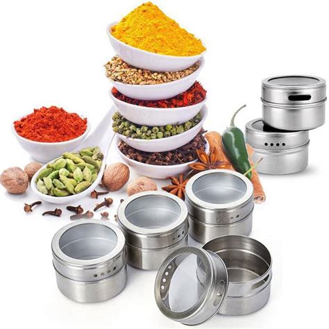 Magnetische Spice Potten Pot Met Kruidenrek 304 Rv Grandado