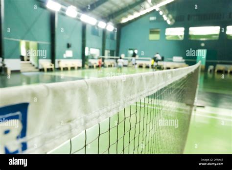 indoor badminton court Stock Photo - Alamy