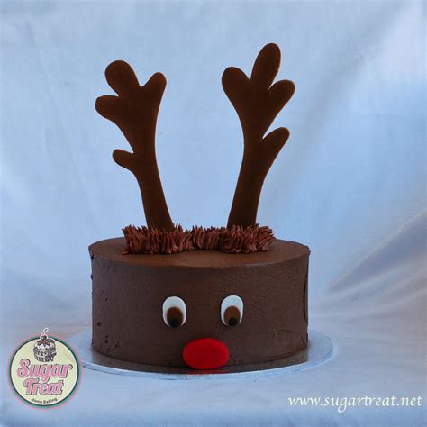 Home Made Red Nosed Reindeer Chocolate Cake Christmas Desserts Cakes