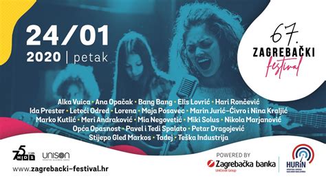 Odabrane pjesme 67 Zagrebačkog festivala 2020 Zagrebački Festival