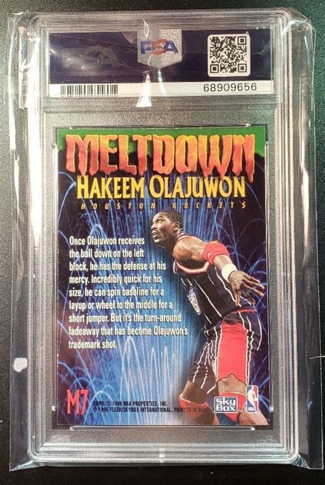 1995 Skybox Premium Meltdown Hakeem Olajuwon M7 3 PSA Near Mint 7 EBay