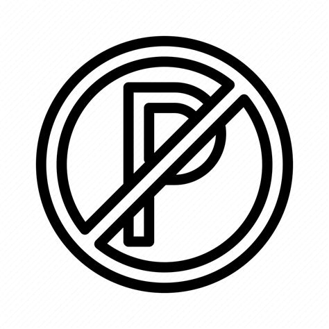 No Parking Traffic Sign Circulation Transportation Icon Download