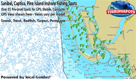 Fort Myers GPS Fishing Spots including Sanibel, Captiva and Pine Island