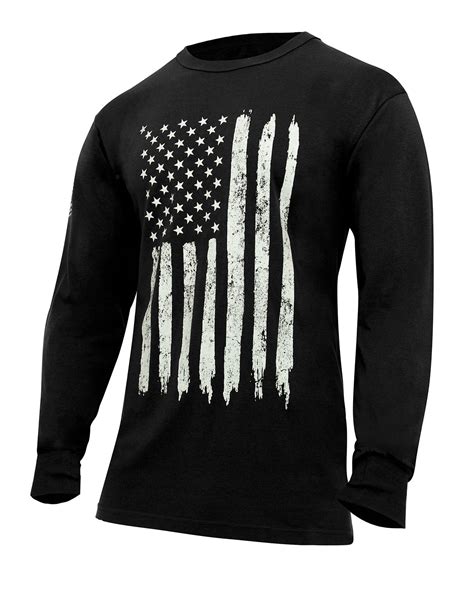 T Shirt Distressed Us Flag Long Sleeve The Ega Shop By Marine Parents