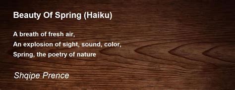 Haiku Poems About Spring