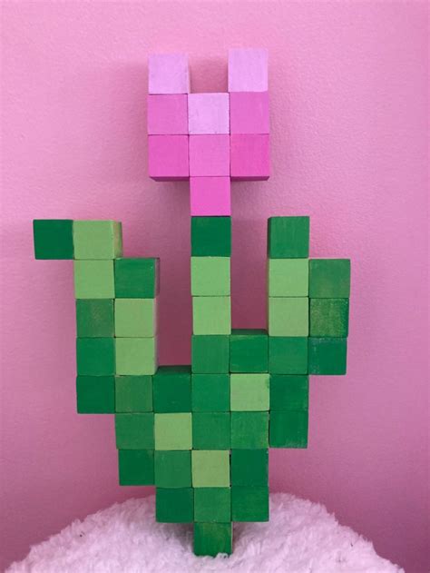 Minecraft Tulip Minecraft Diy Crafts Painting Minecraft Minecraft Pixel Art