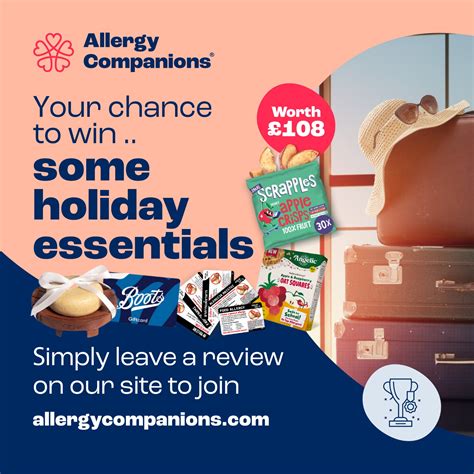 Our July competition | Summer holiday essentials | Allergy Companions