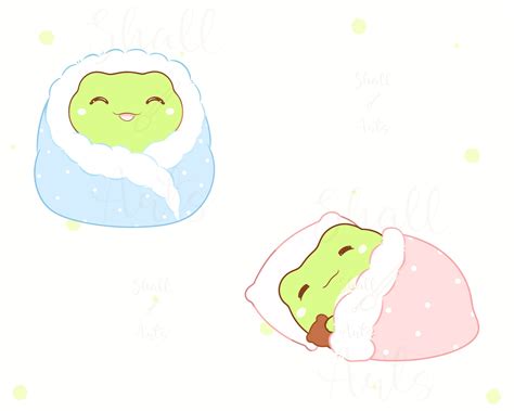 Cute Lazy Frog Clipart Digital Stickers Clipart Froggo Etsy