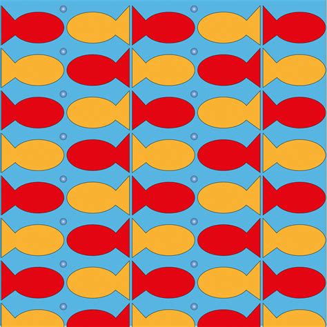 simple fish patterns  behance