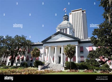 The Old Florida State Capital Building Now A Museum Stands In Front