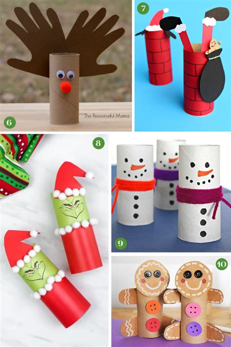 Christmas Toilet Paper Roll Crafts For Kids. 50+ Creative Holiday ...