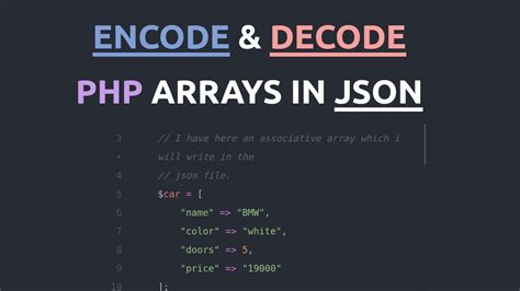 How To Encode And Decode Json Data Using Php Php And Json Tutorial