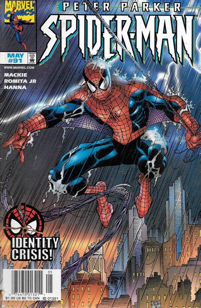 Spider Man 91 Newsstand FN Marvel Identity Crisis Peter Parker