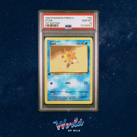 CARTE POKÉMON STARI 65 102 Édition 1 PSA 10 Set de Base Wizards EUR 170