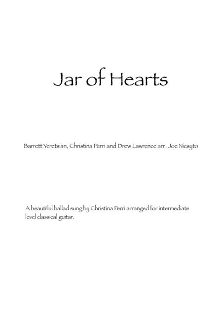 Jar Of Hearts Arr Joe Niesyto By Christina Perri Sheet Music For