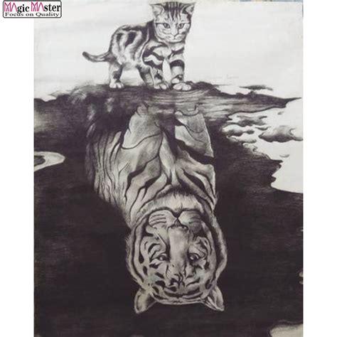 100 Full 5D Diy Daimond Painting Cats To Tiger 3D Diamond Painting