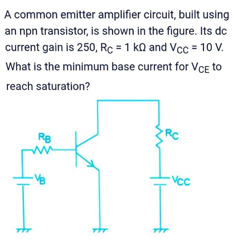 Answered A Common Emitter Amplifier Circuit  Bartleby