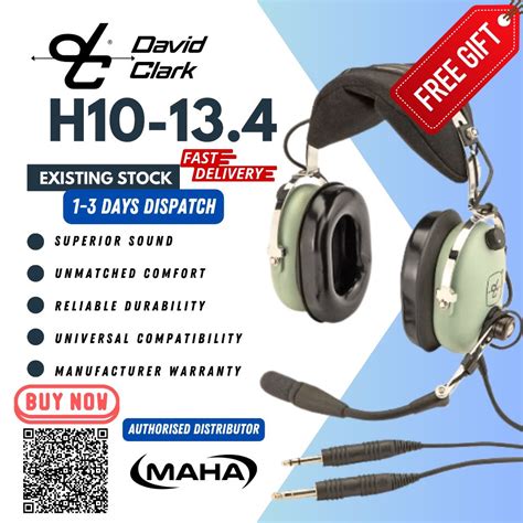 Ready Stock David Clark H Pilot Aviation Headset Audio