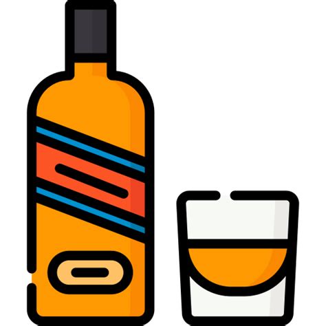 Icono De Whisky Special Lineal Color