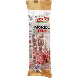 Saucisson sec Marcelou pur porc Monique Ranou Intermarché