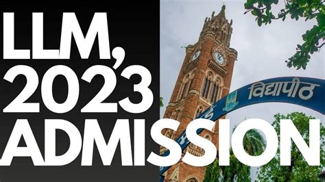 Mumbai University Llm College Admission Process Mumbai