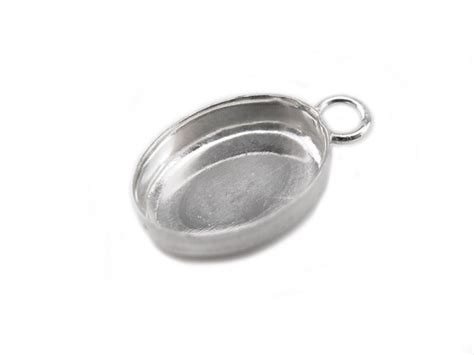 Sterling Silver Oval Bezel Cup Setting Mm X Mm