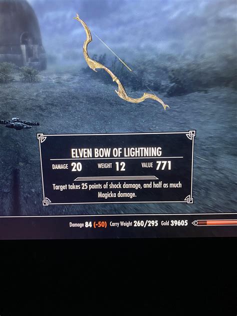 Elven Bow Of Lightning Or Ebony Bow Of Stunning Rskyrim