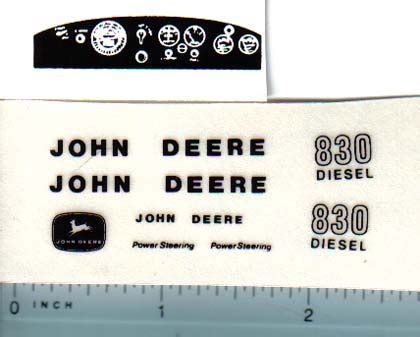 Decal 1 16 John Deere 830 Industrial Set DJ853 Midwest Decals