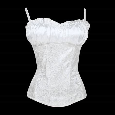 Bridal Corset White With Padded Bodice