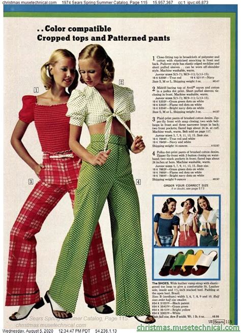 1974 Sears Spring Summer Catalog Page 115 Catalogs And Wishbooks Seventies Fashion 70s