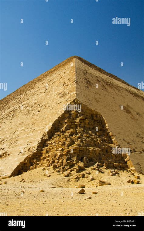 The Bent Pyramid of Snefru near Dashur Egypt Stock Photo - Alamy