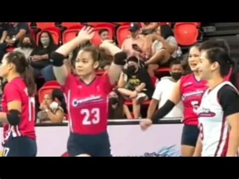 Jema Sinayawan Ang Petrogazz Ella At Team Creamline Tawang Tawa Sa Pvl