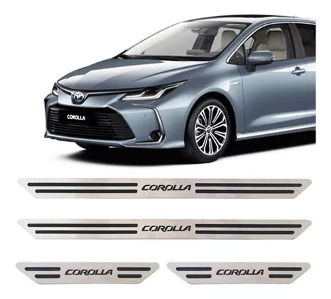 Soleira Protetora Aço Escovado Toyota Corolla 2020 2021 22 Frete grátis